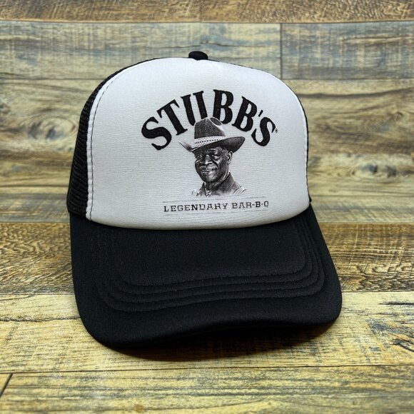 Stubb's Legendary BBQ Unisex Trucker Hat Black Snapback 1968 Retro Baseball Cap - Picture 2 of 7